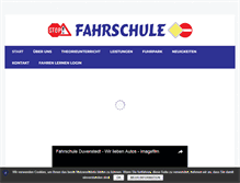 Tablet Screenshot of fahrschule-duvenstedt.de